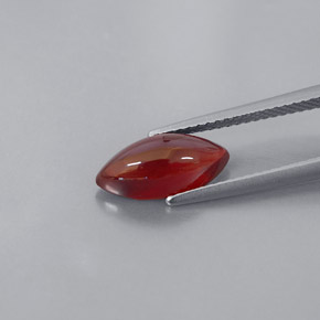 Granate piropo rojo natural de 3,08 ct, transparente, transparente / translúcido
