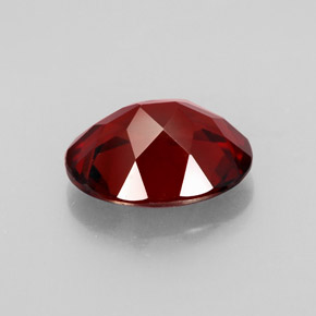 Granate piropo rojo natural de 3,02 ct, corte óvalo, VVS-VS