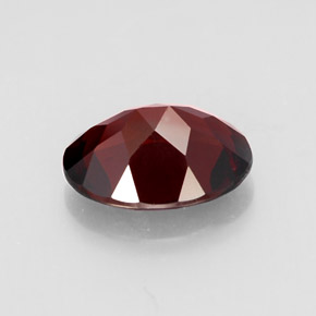 Granate piropo rojo natural de 2,98 ct, corte óvalo, VVS-VS