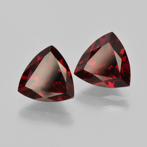 Gemas de granate piropo rojo natural de  ct, trillón, VS