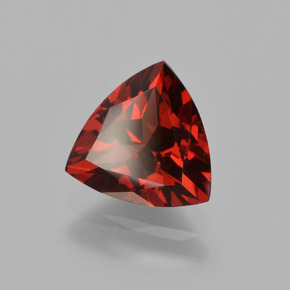 Granate piropo rojo natural de 1,92 ct, trillón, VS