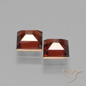 Gemas de Granate piropo Rojo oscuro natural de 1.76 ct, Cuadrado, VS