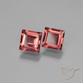 Gemas de Granate piropo Rojo vino intenso natural de 1.49 ct, Cuadrado, VS