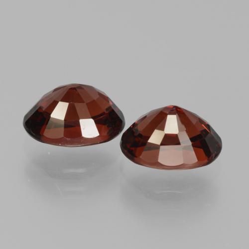 Gemas de granate piropo rojo natural de 3,76 ct, corte óvalo, VVS-VS