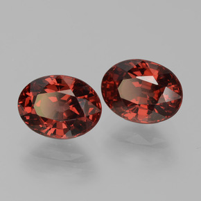Gemas de granate piropo rojo natural de 3,88 ct, corte óvalo, VVS-VS