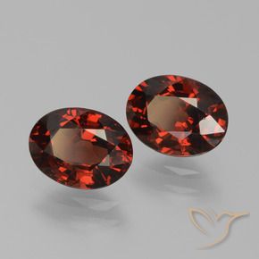 Gemas de granate piropo rojo natural de 3,13 ct, corte óvalo, VVS-VS
