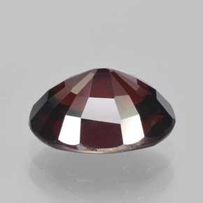 Granate piropo rojo natural de 3,55 ct, corte óvalo, VVS