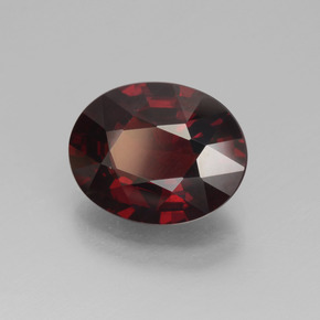 Granate Piropo Roja natural de 3.30 ct, Corte Óvalo, VVS-VS