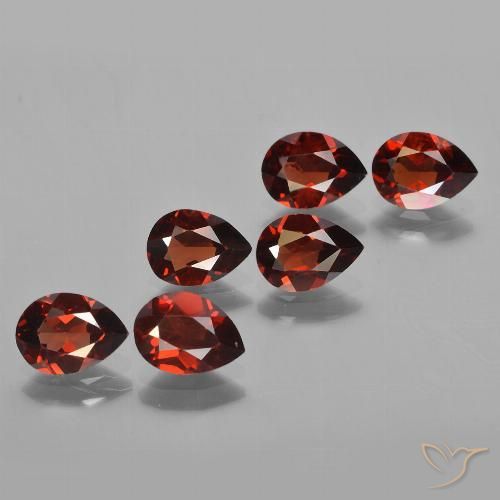 4.77ctw Natural Rojo merlot Granate piropo, En forma de pera, VVS-VS