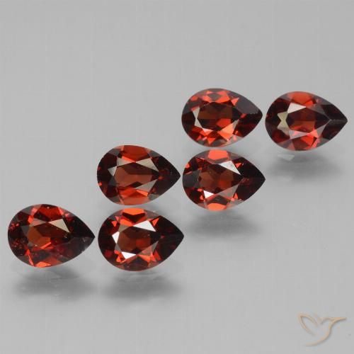 5.07ctw Natural Rojo medio Granate piropo, En forma de pera, VS