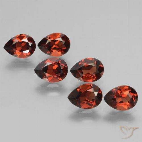 5.47ctw Natural Rojo grosella Granate piropo, En forma de pera, VVS-VS