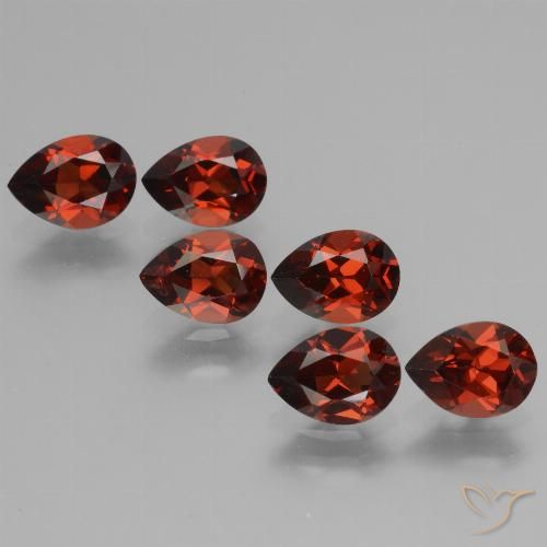 5.33ctw Natural Rojo merlot Granate piropo, En forma de pera, VS