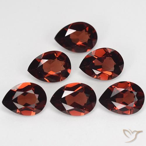 4.77ctw Natural Rojo oscuro Granate piropo, En forma de pera, VVS-VS