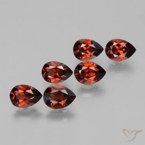 5.45ctw Natural Rojo oscuro Granate piropo, En forma de pera, VS