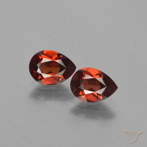 1.80ctw Natural Rojo claro Granate piropo, En forma de pera, VVS-VS