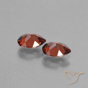 Gemas de Granate piropo Rojo merlot natural de 1.78 ct, En forma de pera, VS