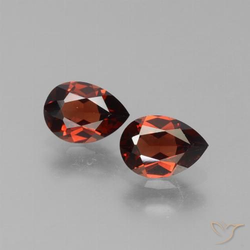 1.73ctw Natural Rojo claro Granate piropo, En forma de pera, VVS-VS