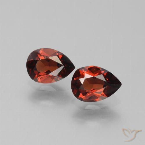 1.80ctw Natural Rojo medio Granate piropo, En forma de pera, VS