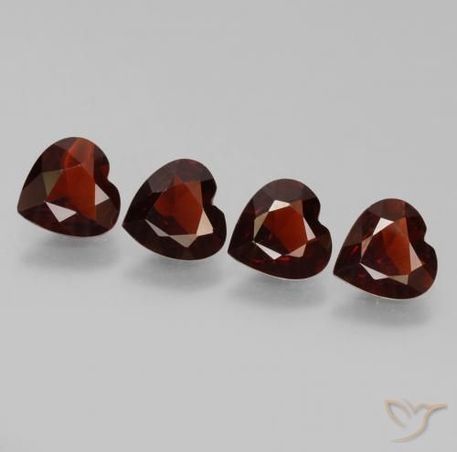 2.71ctw Natural Rojo sangre intenso Granate piropo, Corazón, VVS-VS