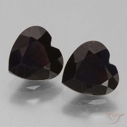 1.73ctw Natural Rojo oscuro Granate piropo, Corazón, VVS-VS