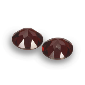 Gemas de granate piropo rojo natural de 1,96 ct, corte redondo, VVS-VS