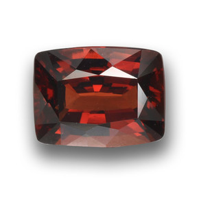 Granate piropo rojo natural de 3,22 ct, corte cojín, VVS-VS