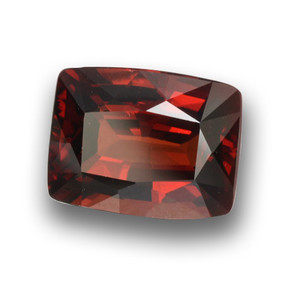 Granate piropo rojo natural de 3,22 ct, corte cojín, VVS-VS