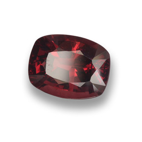 Granate Piropo Roja natural de 2.87 ct, Corte Cojín, VS