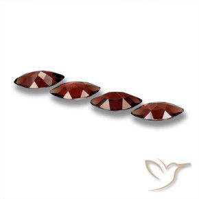 Gemas de Granate Piropo Rojo oscuro natural de 7.10 ct, Marquesa, VVS-VS
