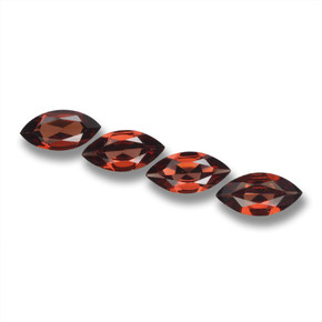 Gemas de granate piropo rojo natural de 6,33 ct, marquesa, VVS