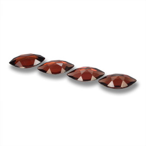 Gemas de granate piropo rojo natural de 6,33 ct, marquesa, VVS