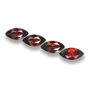 Gemas de granate piropo rojo natural de 6,89 ct, marquesa, VVS