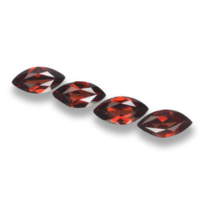 Gemas de granate piropo rojo natural de 7,21 ct, marquesa, VVS