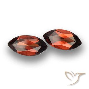 Gemas de Granate piropo Rojo oscuro natural de 4.06 ct, Marquesa, VVS-VS