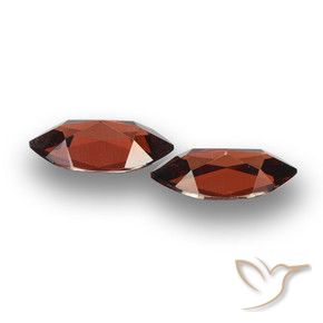 Gemas de Granate piropo Rojo oscuro natural de 4.06 ct, Marquesa, VVS-VS