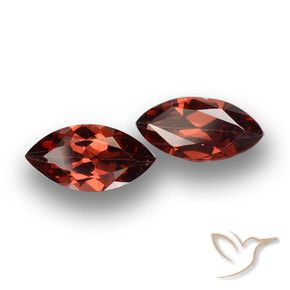 Gemas de Granate piropo Rojo escarlata natural de 3.92 ct, Marquesa, VVS-VS