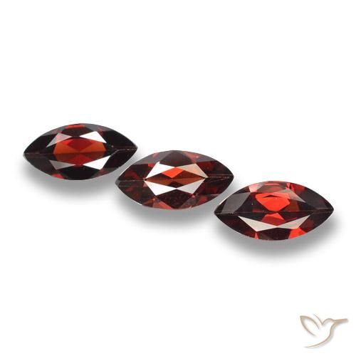 5.23ctw Natural Rojo oscuro Granate piropo, Marquesa, VVS-VS
