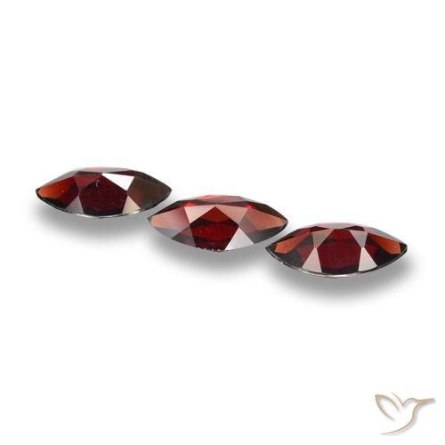 Gemas de Granate piropo Rojo oscuro natural de 5.23 ct, Marquesa, VVS-VS