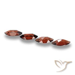 Gemas de Granate piropo Rojo oscuro natural de 7.67 ct, Marquesa, VVS-VS