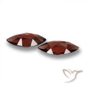 Gemas de Granate piropo Rojo oscuro natural de 3.31 ct, Marquesa, VVS-VS