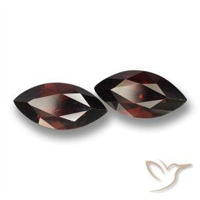 Gemas de Granate piropo Rojo oscuro natural de 4.43 ct, Marquesa, VVS-VS