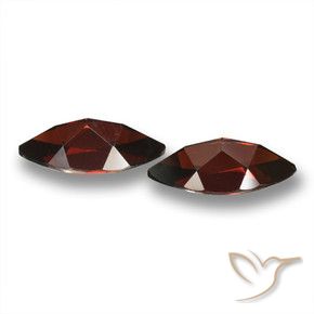 Gemas de Granate piropo Rojo oscuro natural de 4.43 ct, Marquesa, VVS-VS