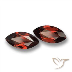 Gemas de Granate piropo Rojo merlot natural de 3.96 ct, Marquesa, VVS-VS