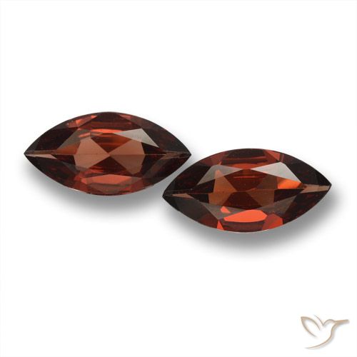 3.15ctw Natural Rojo oscuro Granate piropo, Marquesa, VVS-VS