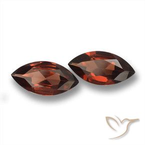 Gemas de Granate piropo Rojo oscuro natural de 3.15 ct, Marquesa, VVS-VS