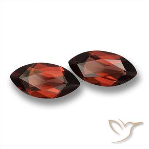 Gemas de Granate piropo Rojo oscuro natural de 3.99 ct, Marquesa, VVS-VS
