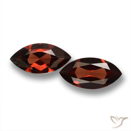 3.52ctw Natural Rojo merlot Granate piropo, Marquesa, VVS-VS