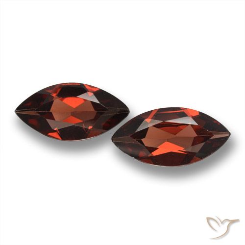 3.49ctw Natural Rojo oscuro Granate piropo, Marquesa, VVS-VS