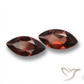 Gemas de Granate piropo Rojo oscuro natural de 3.49 ct, Marquesa, VVS-VS