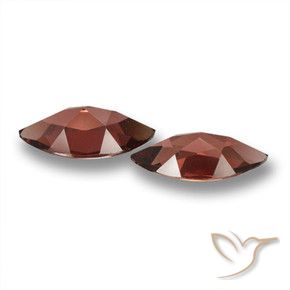 Gemas de Granate piropo Rojo oscuro medio natural de 3.99 ct, Marquesa, VVS-VS
